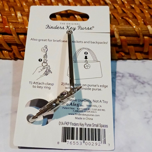 TEARDROP TURQUOISE Alexx Finders Key Purse Keychain/Hook for bag, purse - Picture 3 of 3